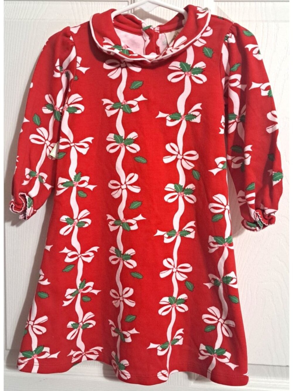 Beaufort Bonnet Company Girl's 3T Red Long Sleeve Dress Holiday Christmas